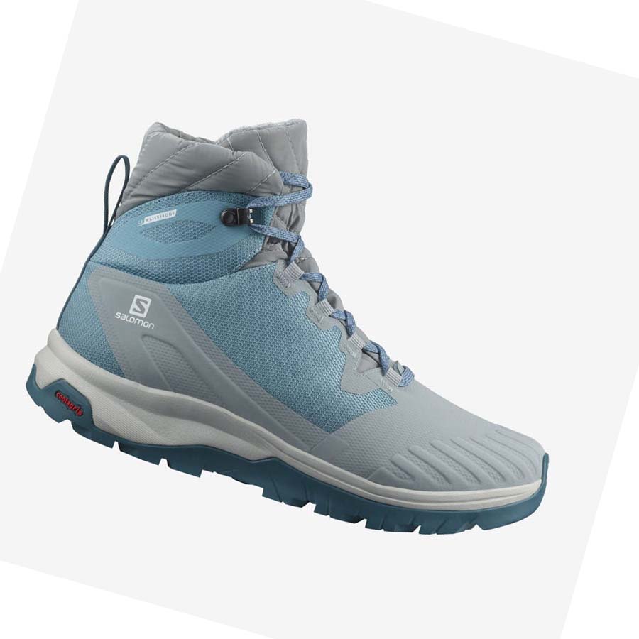 Tenis Senderismo Salomon WoVAYA BLAZE THINSULATE™ CLIMASALOMON™ WATERPROOF Mujer Azules | MX 2805CTV